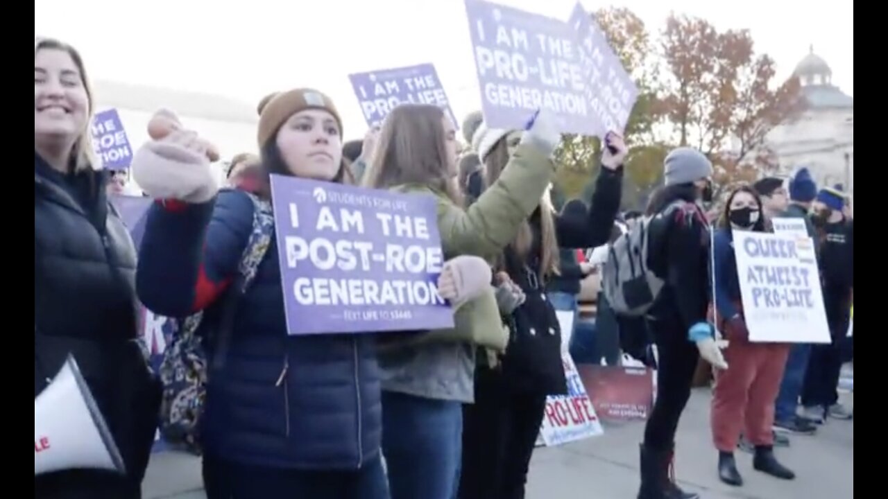 LIVE: Pro-Life Rally Outside SCOTUS Ahead of Pivotal Abortion Hearing…