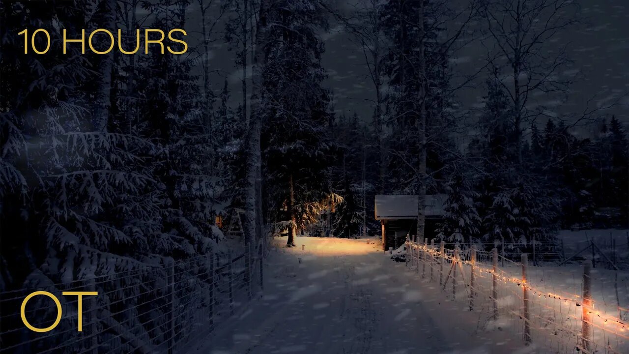 A Countryside Christmas Blizzard | Howling Wind & Blowing Snow Ambience | Relax | Study | Sleep