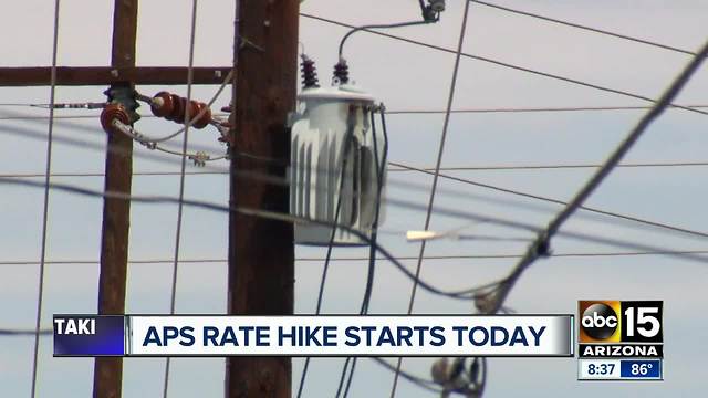 Raising APS rates start on Saturday