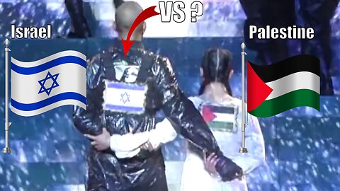 Palestine Flag on Madonna Eurovision Show in 2019