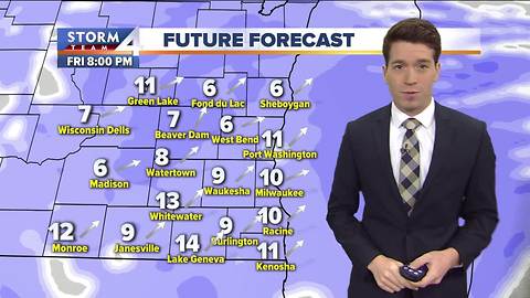 Chilly, windy day on tap