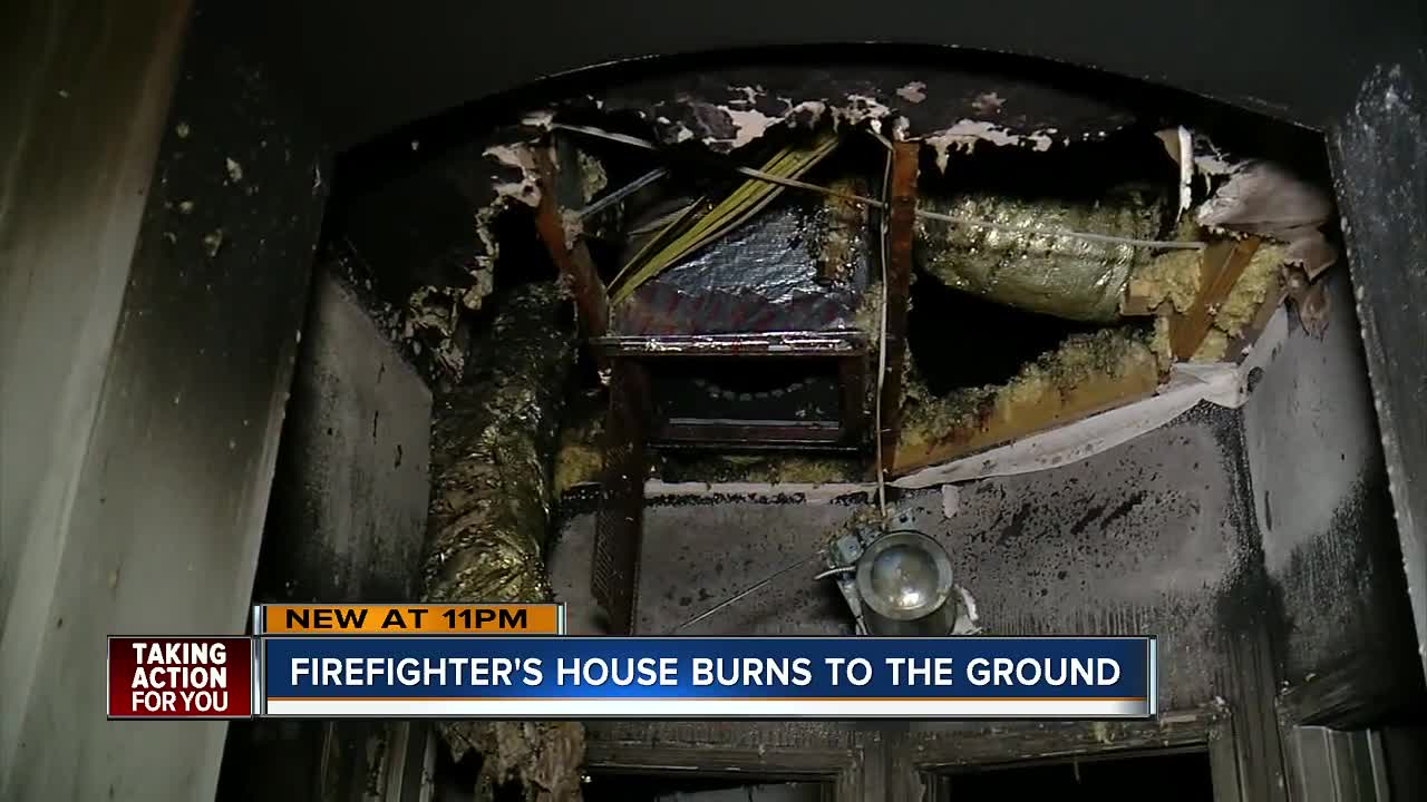 Hillsborough County firefighter hears call as his home catches fire with wife, 3-year-old son inside