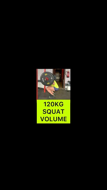 120KGX2X5 SQUAT VOLUME | INCREASE ONE REP MAX #shorts