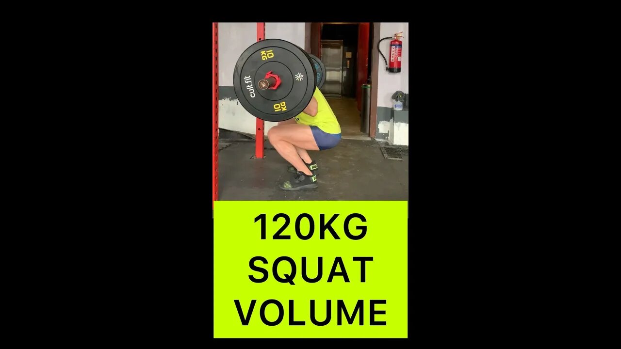 120KGX2X5 SQUAT VOLUME | INCREASE ONE REP MAX #shorts