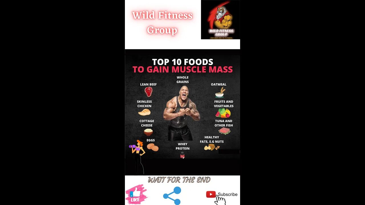 🔥Top 10 foods to gain muscle mass🔥#shorts🔥#fitnessshorts🔥#wildfitnessgroup🔥23 march 2022🔥