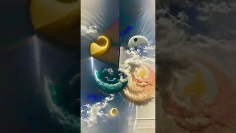 sun and moon - art - #shorts #animation #art #anime #painting