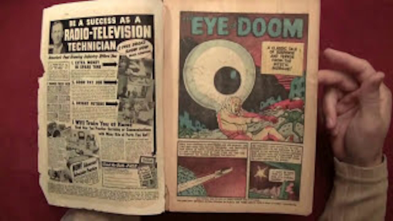 Reading Comics: Mystic #6, Basil Wolverton's 'The Eye of Doom!', 1952 -- ASMR -- Male, Soft-Spoken