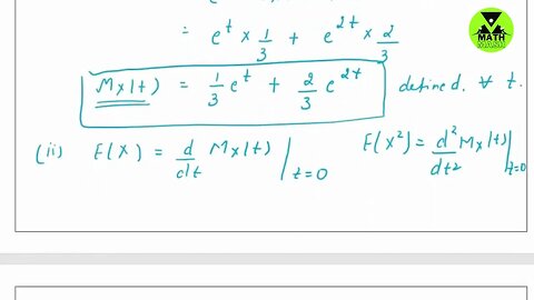 Moment Generating Function Problem#1