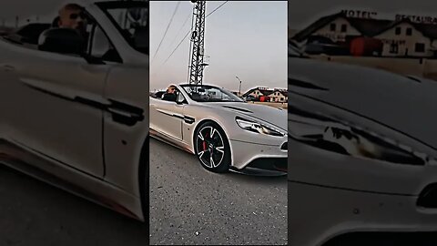 Andrew Tate does donuts in his Aston Martin ￼Vanquish #astonmartin #tate #bugattichiron #andrewtate
