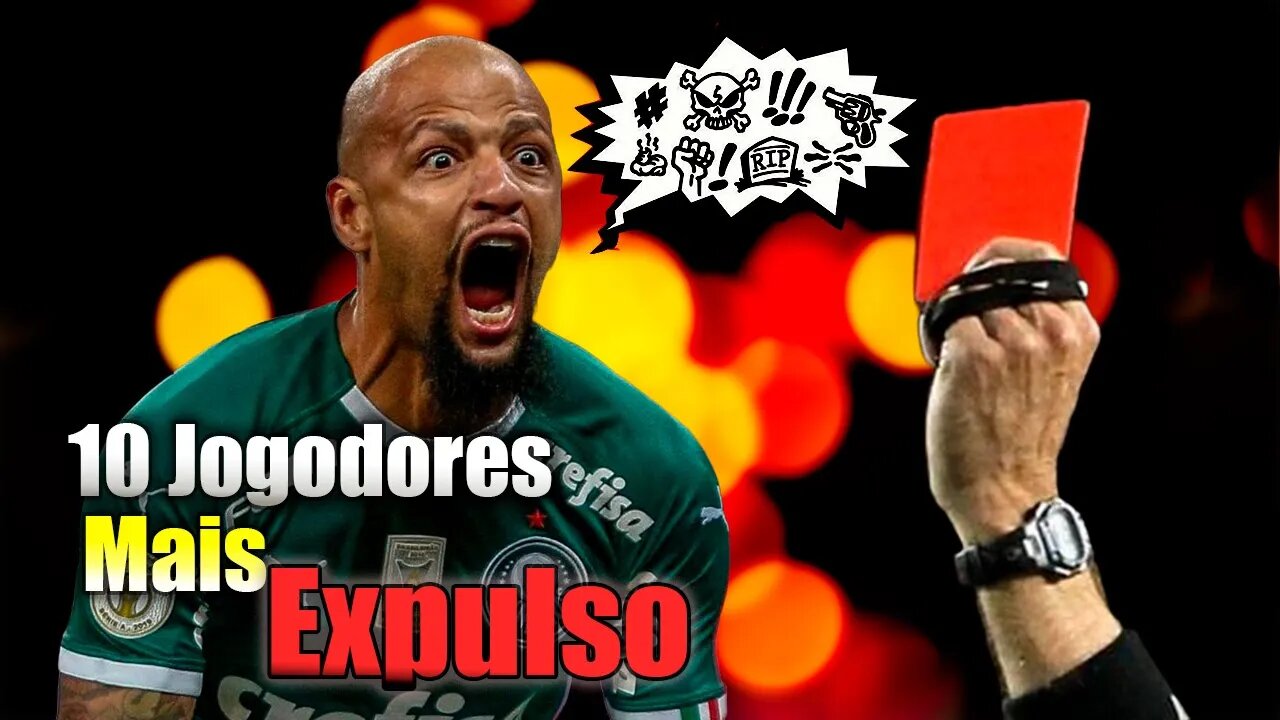 Top 10 Jogadores que mais toram cartão vermelho na carreira