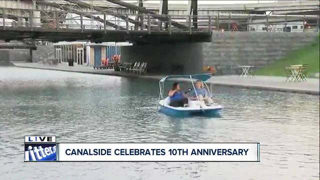 Celebrating Canalside's future with historic spot