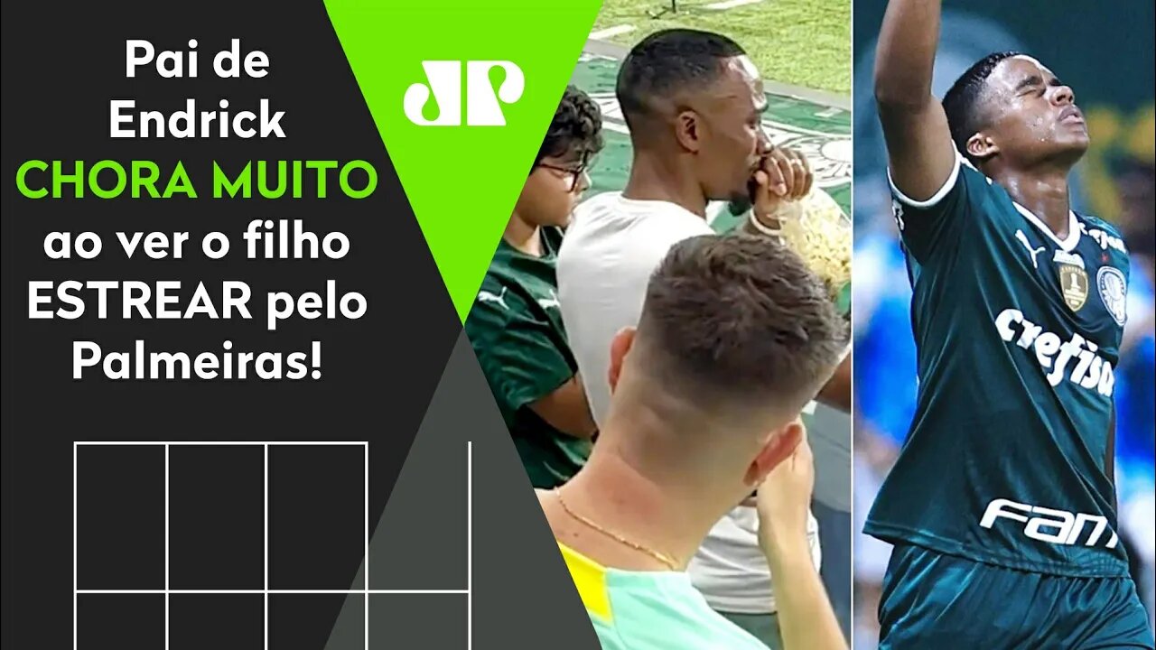 EMOCIONANTE! OLHA a REAÇÃO do PAI de Endrick à ESTREIA do FILHO pelo Palmeiras!
