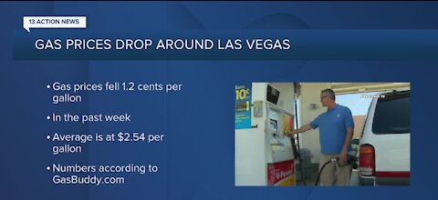 Las Vegas gas prices dropping