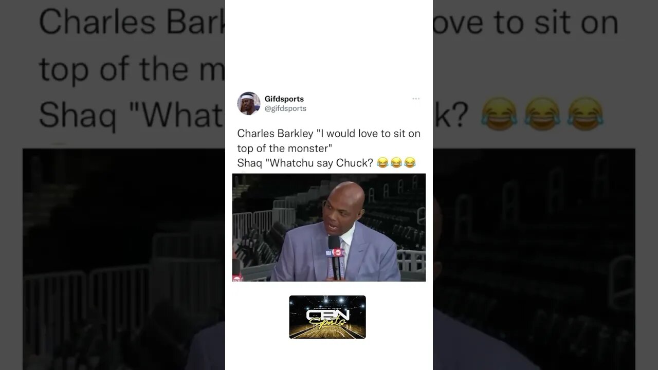 AYO… PAUSE. Chuck had Shaq DYING 😭😭😭