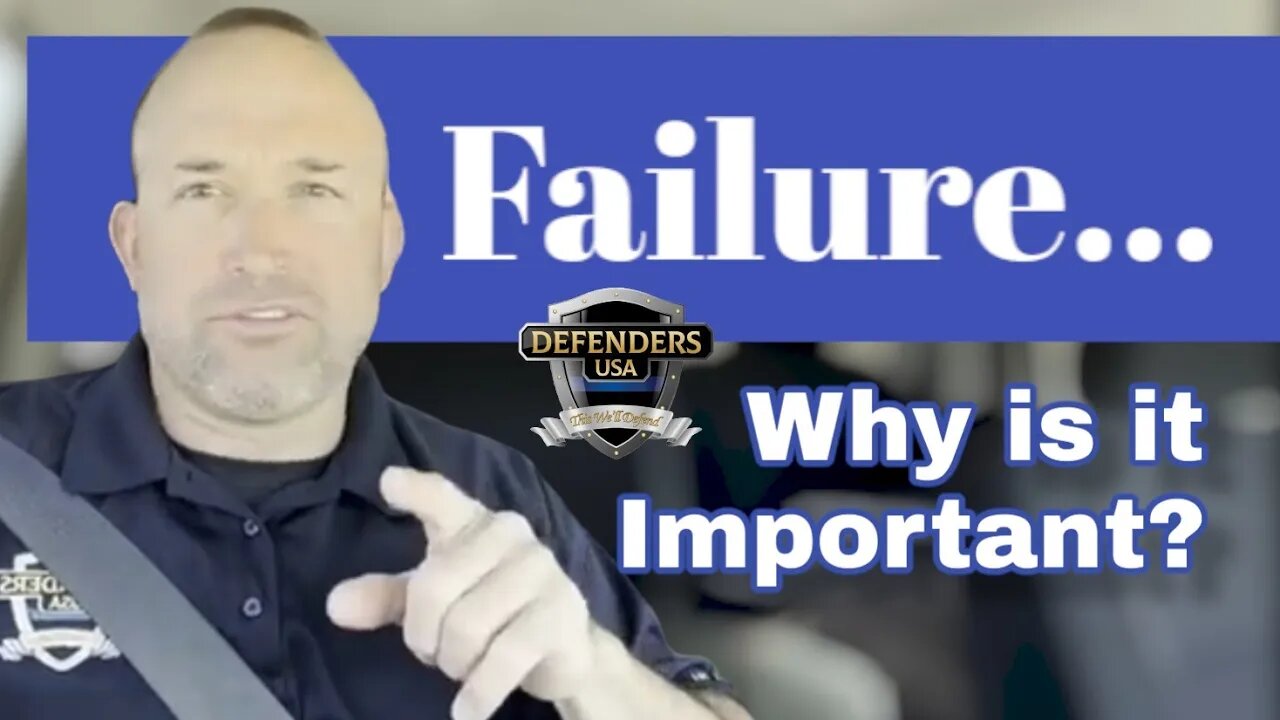 Adam Winch of @defenders-usa discusses the importance of FAILURE, and what to do when it happens.