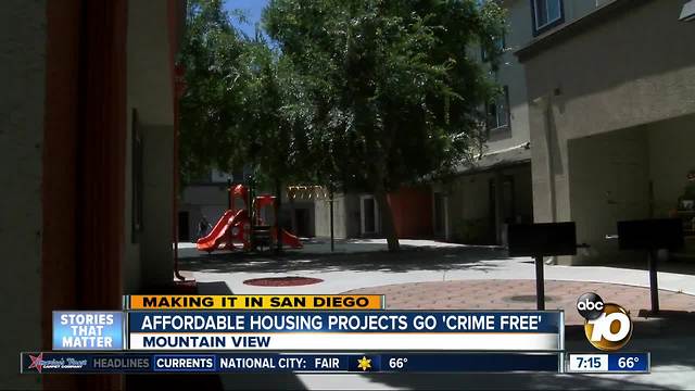 Making It In San Diego: Affordable houseing projects go "crime free"