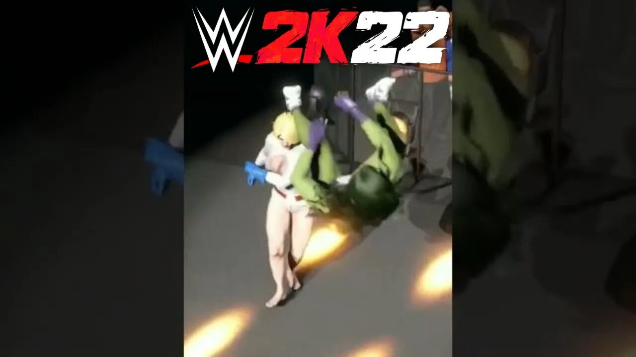 She-Hulk vs. Power Girl Preview #shorts #wwe2k22