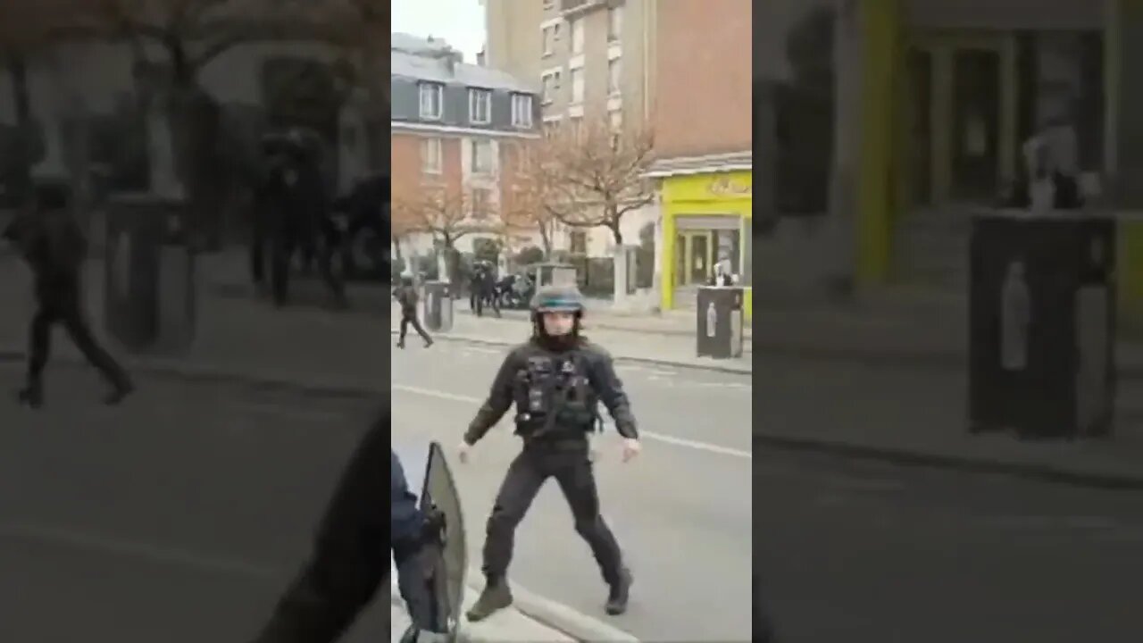 Ça a un peu chauffé en fin de Manif des lycéens..