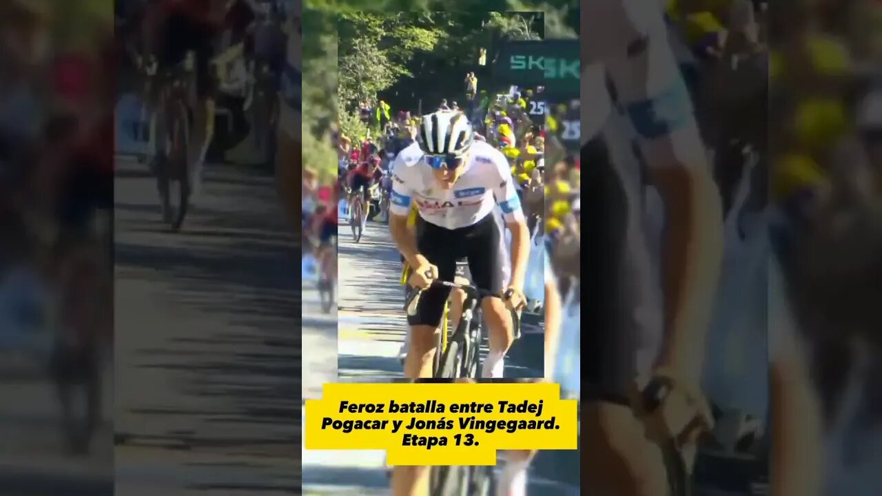 Tenaz batalla entre Tadej Pogacar y Jonás Vingegaard/ Etapa 13 del Tour de Francia 2023.