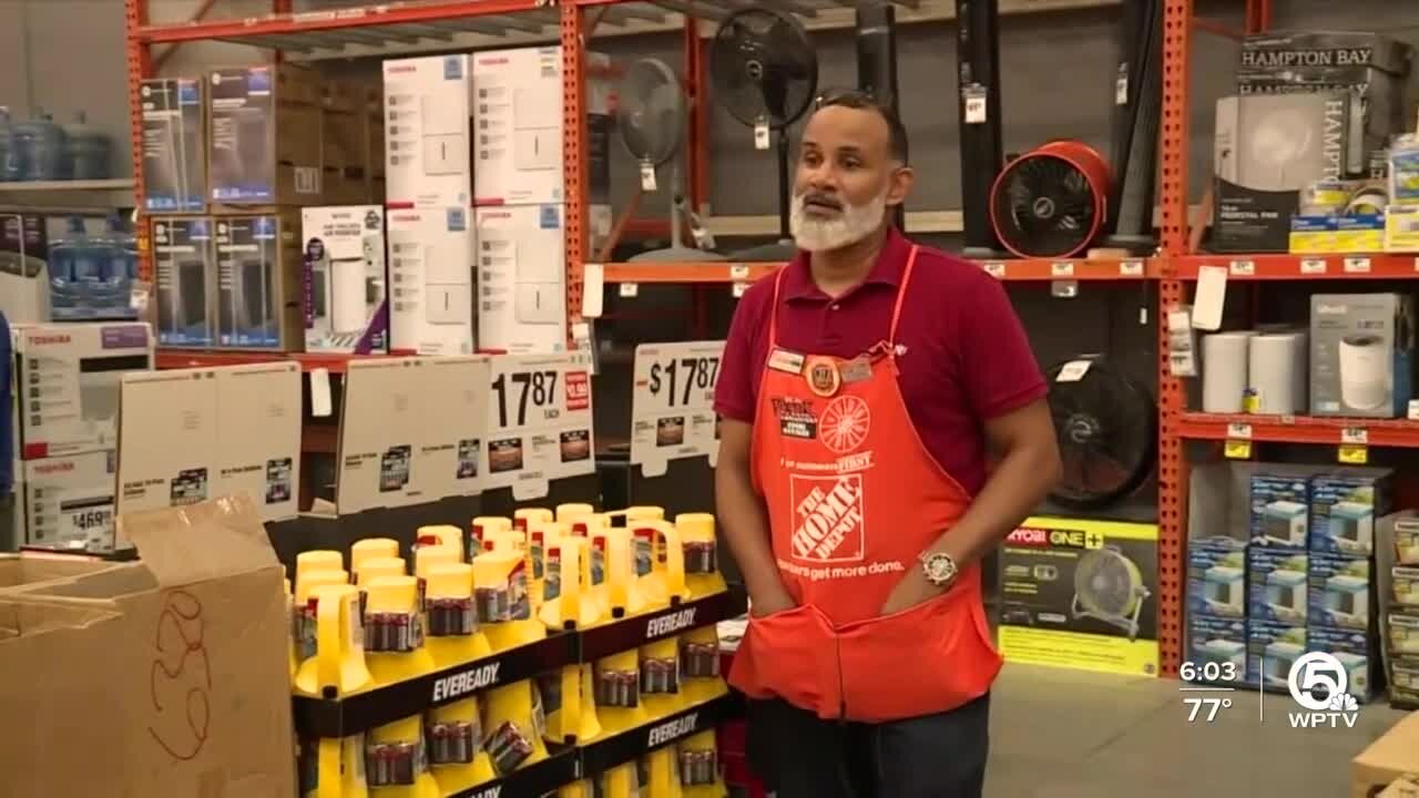 Home Depot manager urges customers not to wait until the last minute to prepare for storms