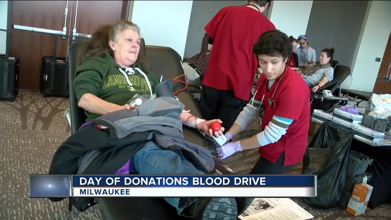 Day of Donations blood drive in Milwaukee