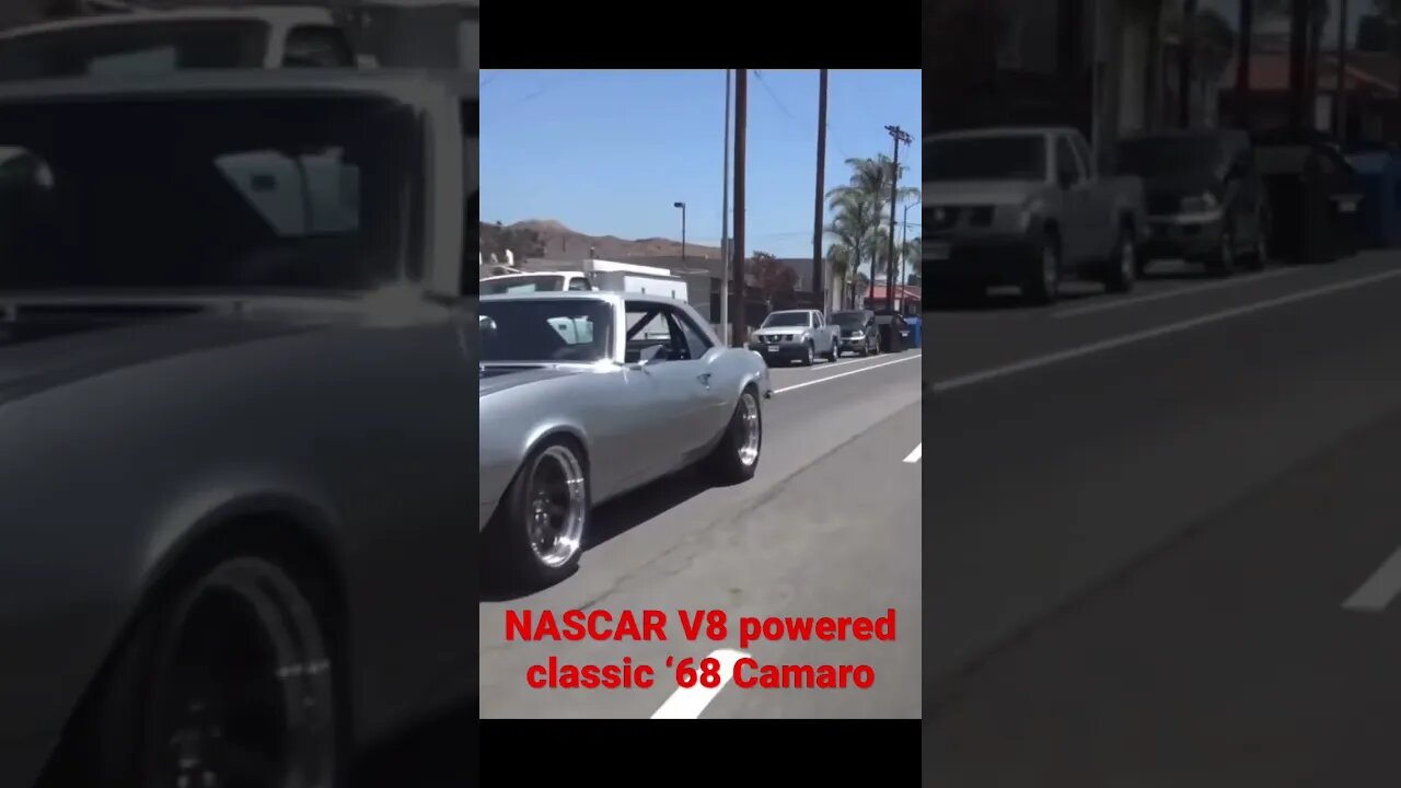 #shorts #nascar #v8 #camaro #car #musclecar #cool Nice classic ‘68 Camaro with NASCAR V8 #fast