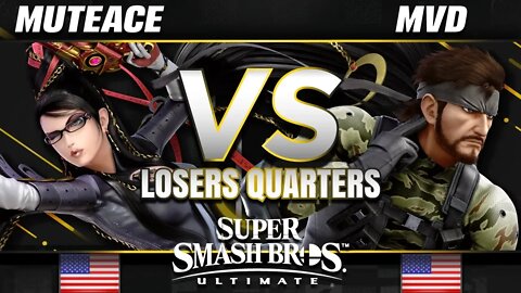 MuteAce (Peach/Bayonetta) vs. MVD (Snake) - Ultimate Losers Quarters - SC United