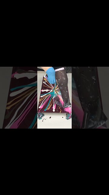 Hairdryer Acrylic Pour