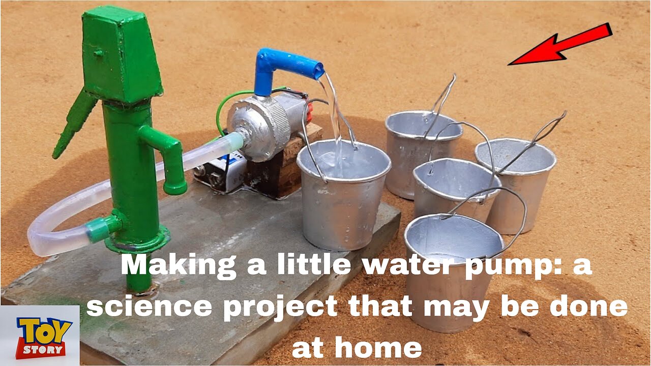 Making a little water pump: a science project that may be done at home