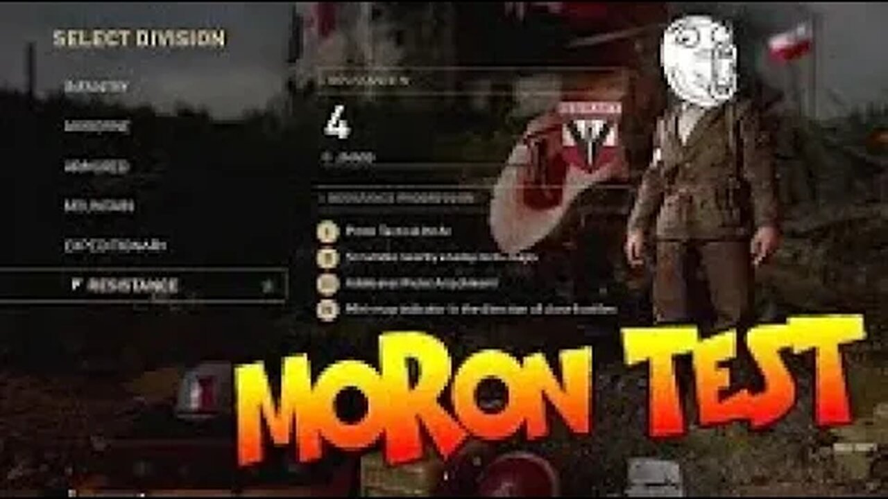 THE MORON TEST - NEW COD WW2 RESISTANCE DLC