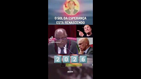 O sol da esperança está nascendo
