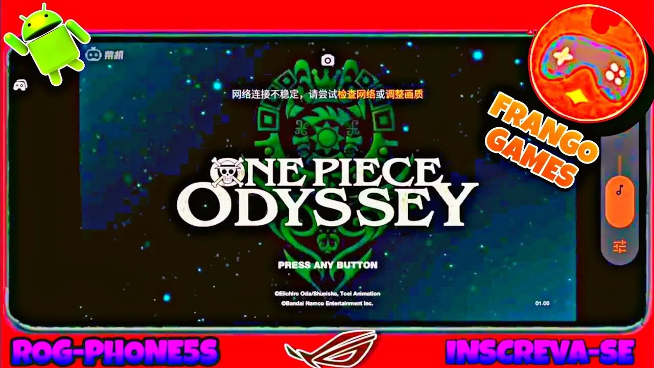 ONE PIECE ODYSSEY - Game play Android - Caiji (FrangoGames) App de jogos Streaming