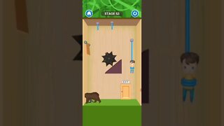 rescue cut rope puzzle 😎 #shorts