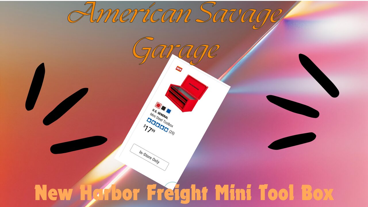 Harbor Freight Mini Toolbox review and MAGA 2024 Goodness from Zipties & Bias Plies