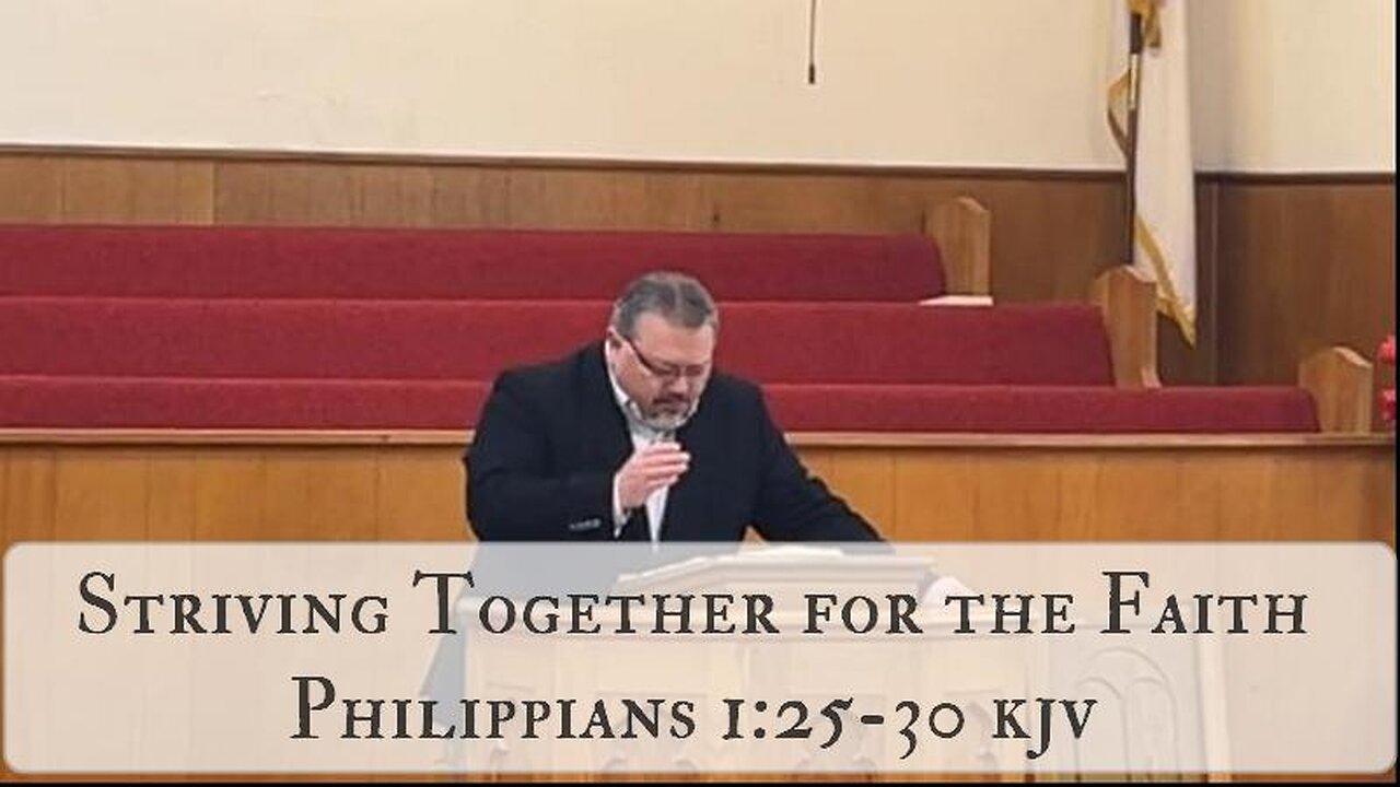 Striving Together for the Faith