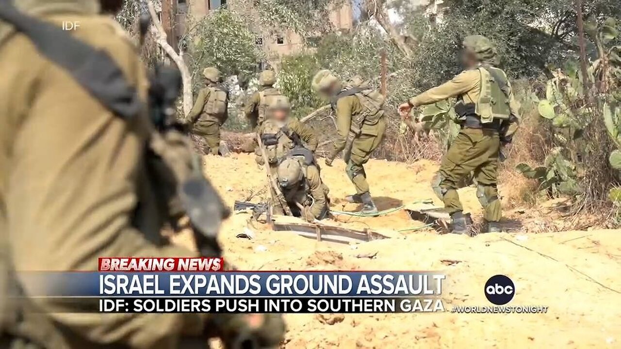 Israel expands ground assault in southern gaza