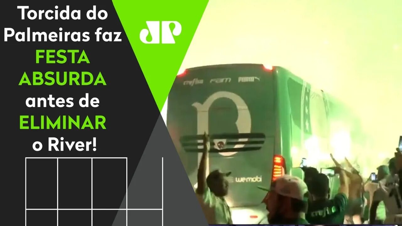 CORREDOR ALVIVERDE! OLHA o que a torcida do Palmeiras fez ANTES de ELIMINAR o River Plate!