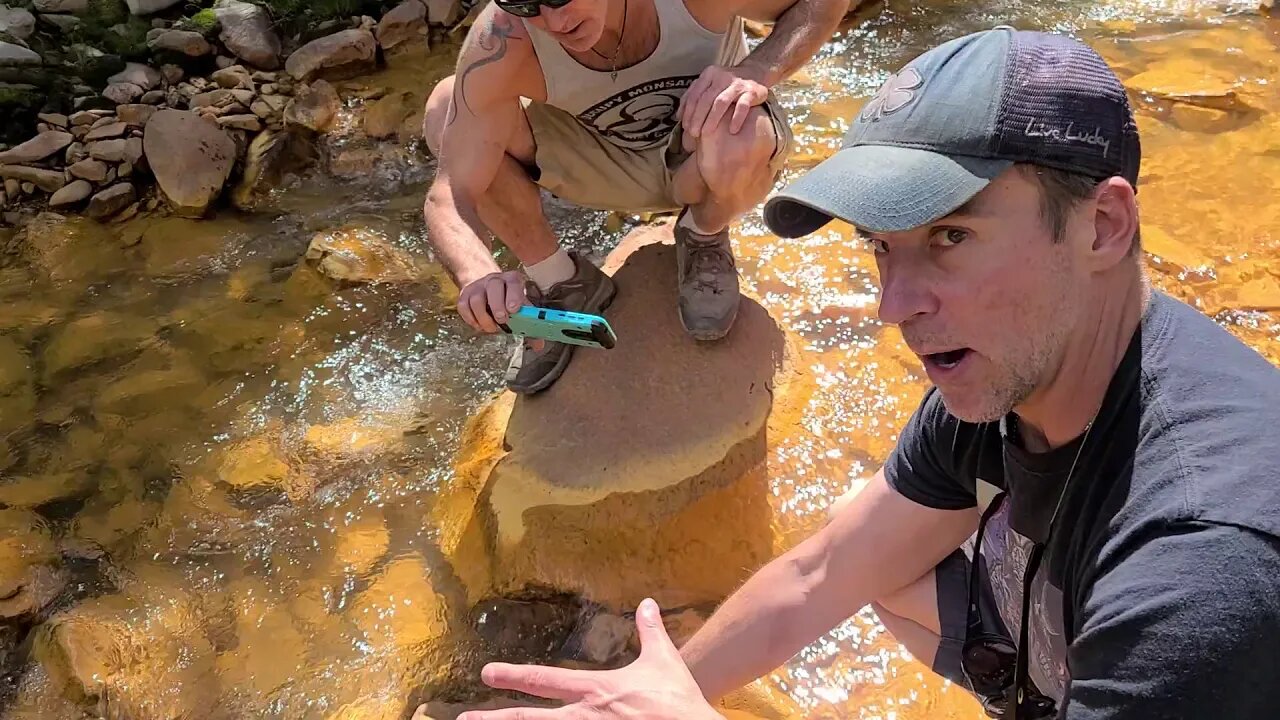 Radiation Test, Super Toxic Water Run Off Into River From Abandoned Mine