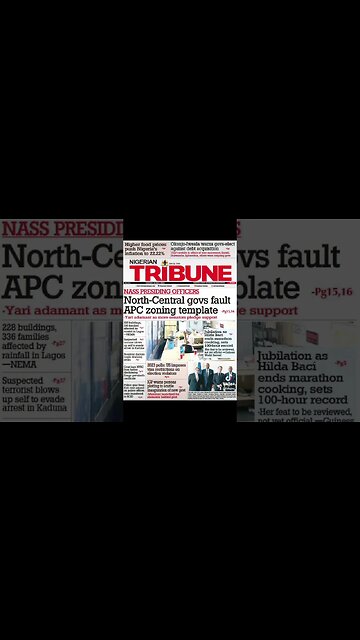 Today's Newspapers #newsupdate #2023presidency #dailynews #breakingnews #newstoday #newsinnigeria