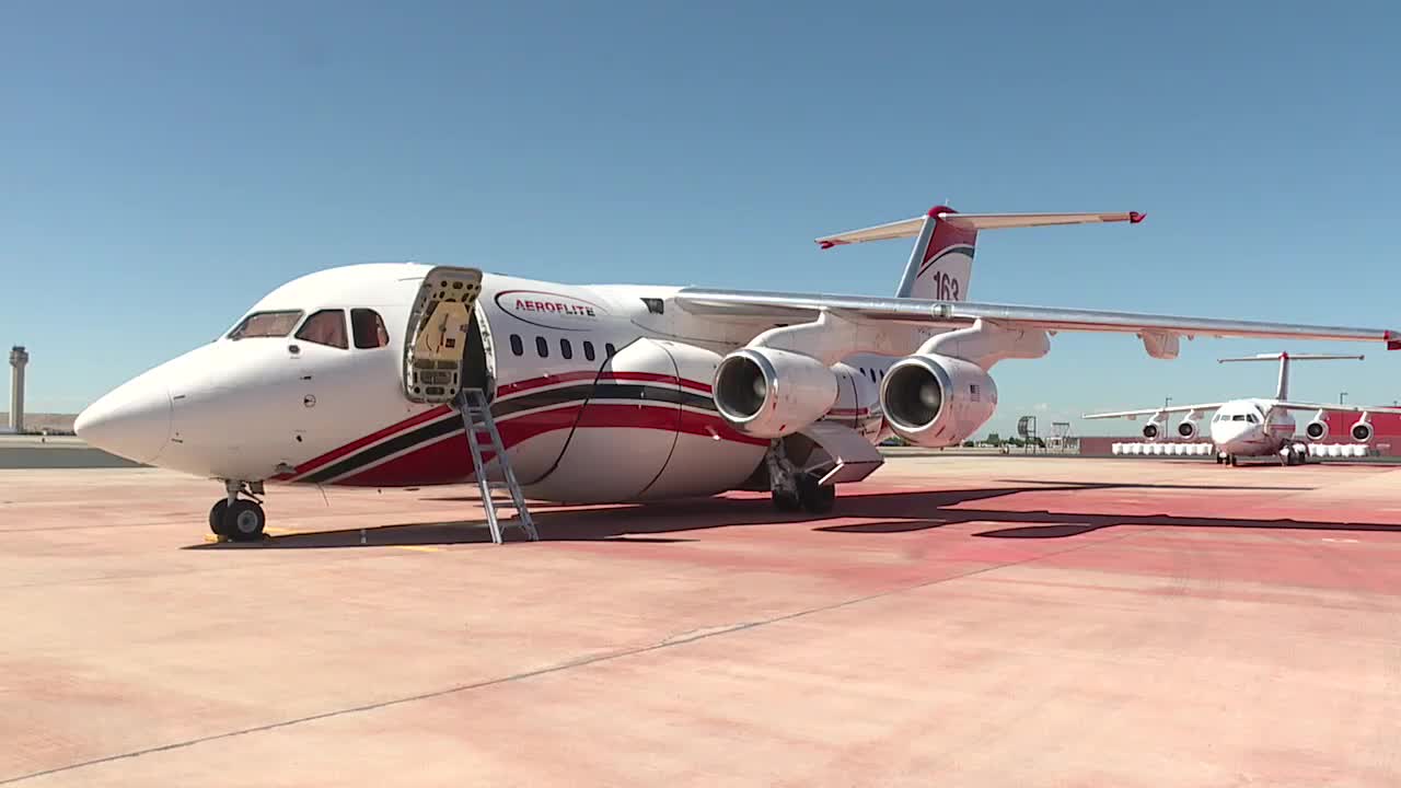 Air tanker pilots help fight wildfires from the sky