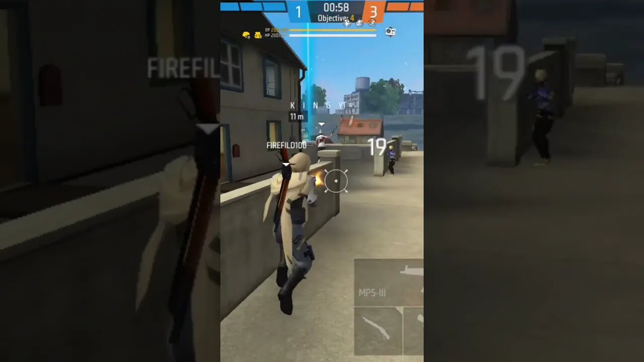 Runing fast and killing fast. #shorts #firefild100 #viral