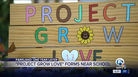 'Project Grow Love' offers quiet place to reflect outside Marjory Stoneman Douglas High School