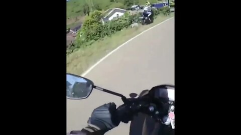 Biker gets passed #funny