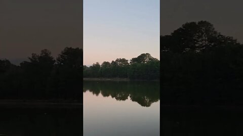 sunset at the pond