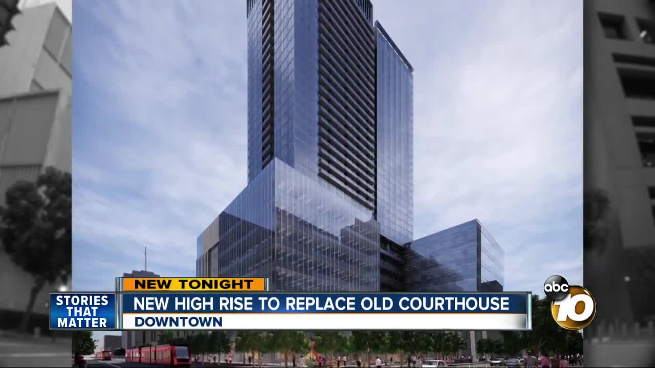 New high-rise building to replace old downtown courthouse