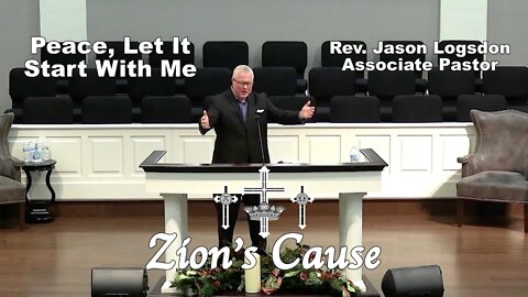 Rev. Jason Logsdon: "Peace, Let It Start With Me"