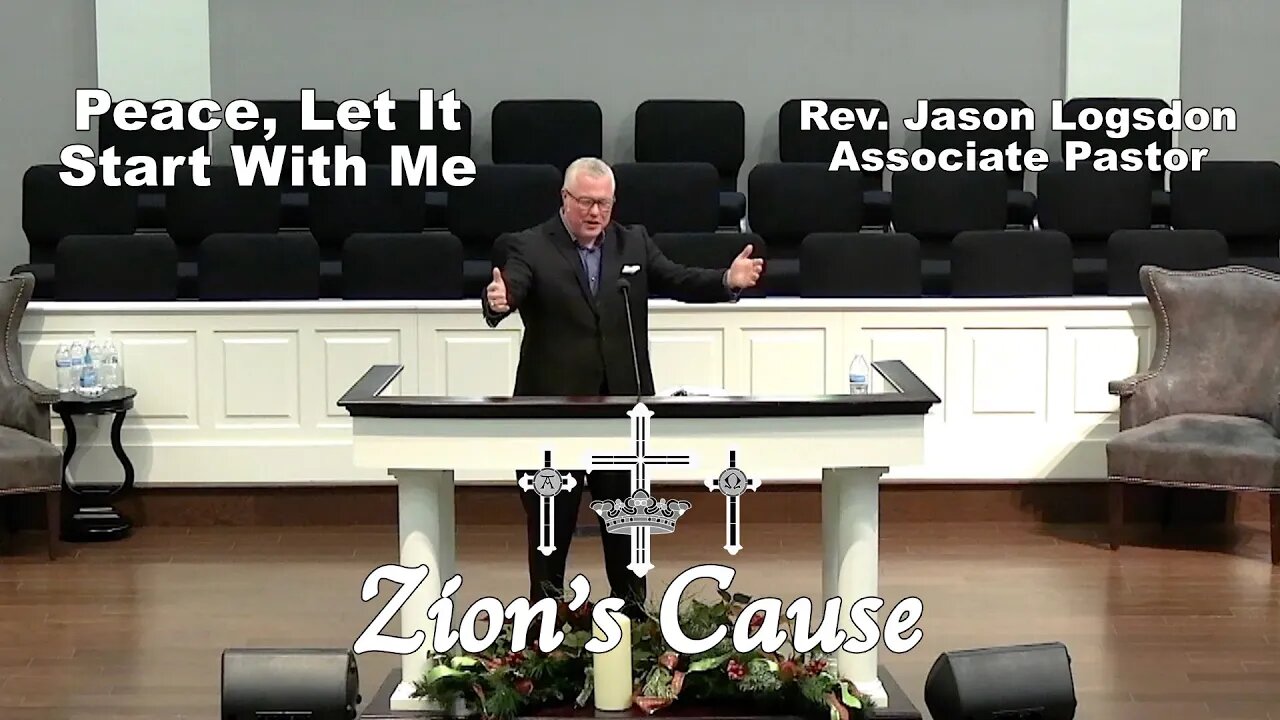 Rev. Jason Logsdon: "Peace, Let It Start With Me"