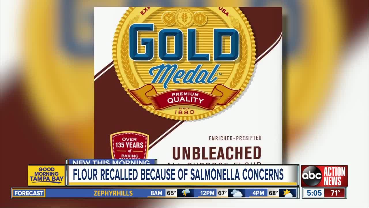 General Mills recalling five-pound bags of flour due to Salmonella concerns