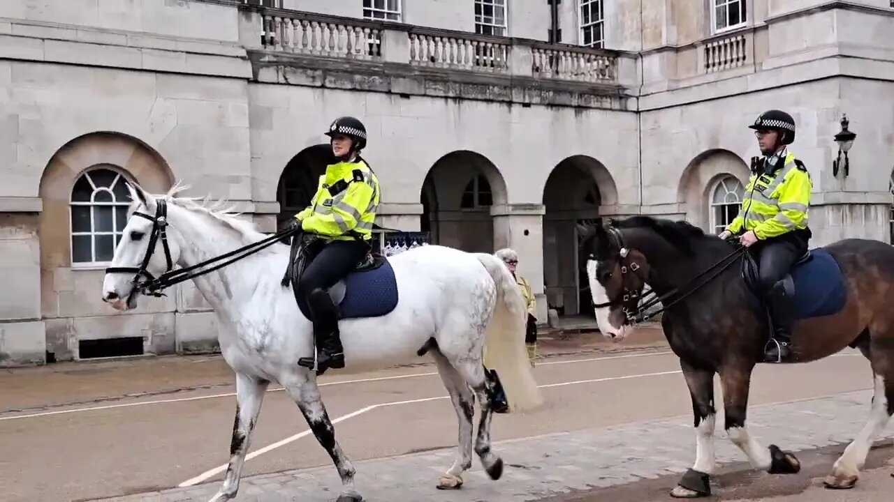 Open the gate metpolice horses coming through #horseguardsparade