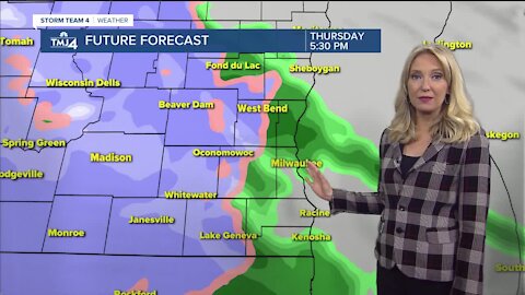 Messy rain/snow mix moves in Thursday afternoon